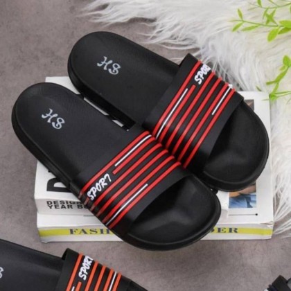 شبشب رجالي لون أسود وأحمر