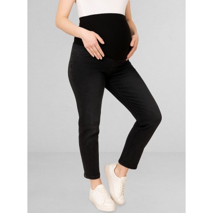 بنطال جينز حمل للنساء لون أسود
