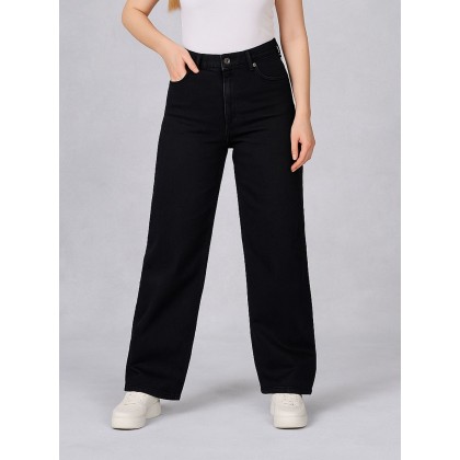 بنطال جينز ستاتي لون أسود