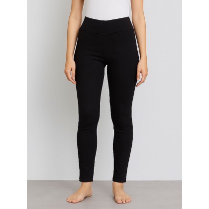 بنطال جينز سكيني للنساء لون أسود سادة