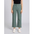 بنطال جينز عريض للنساء لون أخضر
