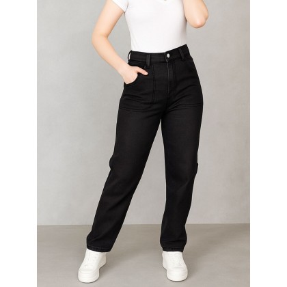 بنطال جينز للنساء لون أسود
