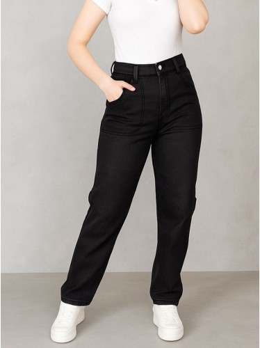 بنطال جينز للنساء لون أسود