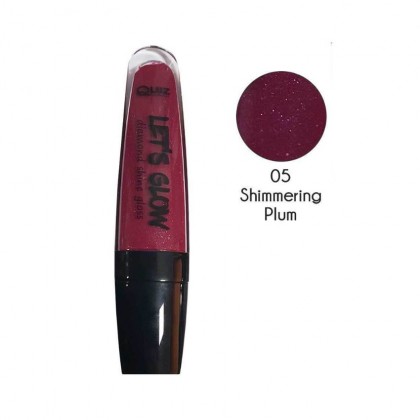 ملمع شفاه من كويز درجة لون 05 حجم 7 مل - QUIZ Let’s Glow Lip Gloss (05 Shimmering Plum) 7ml