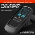 جهاز تحفيز العضلات الكهربائي EMS ذات شاشة LCD و6 مستويات مساج - خفيف الوزن ومحمول - مع 10 لزقات