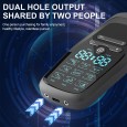 جهاز تحفيز العضلات الكهربائي EMS ذات شاشة LCD و6 مستويات مساج - خفيف الوزن ومحمول - مع 10 لزقات