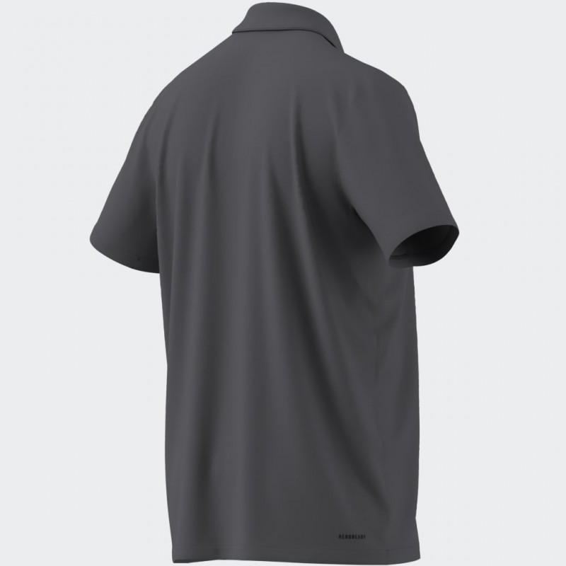 adidas Men's Train Essentials Training Polo Shirt-Grey