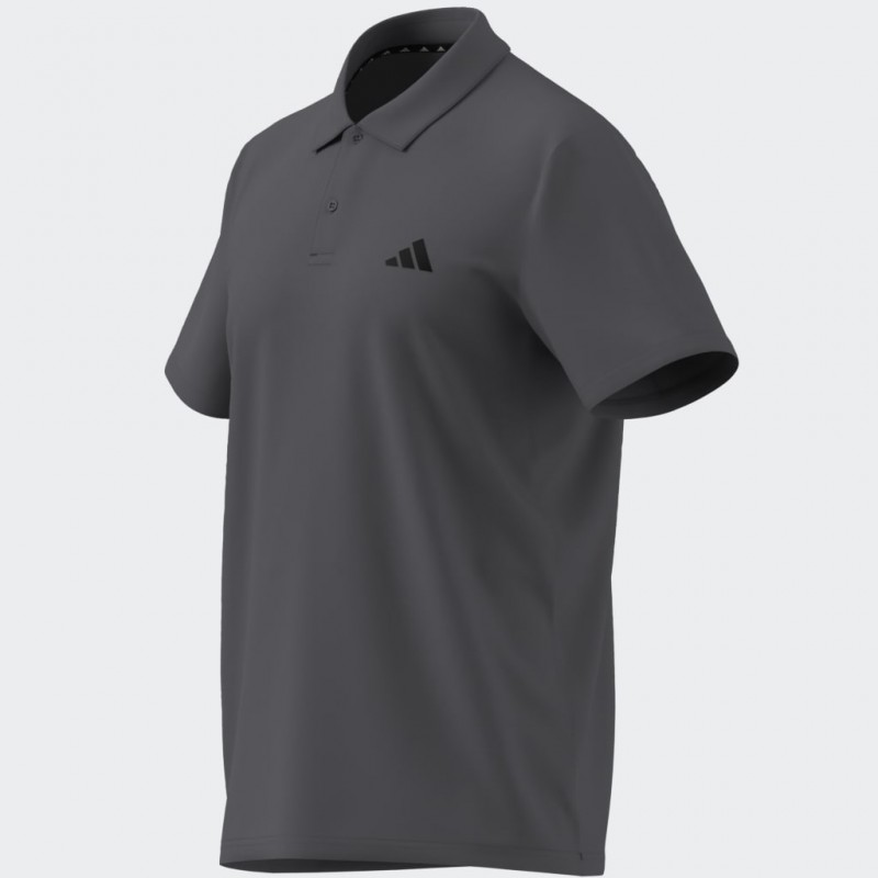 adidas Men's Train Essentials Training Polo Shirt-Grey