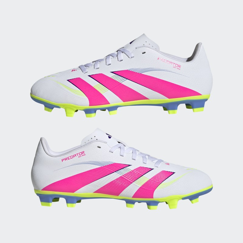 adidas Unisex' Predator Club Firm/Multi-Ground Boots - White