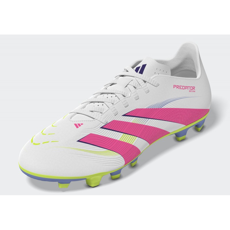 adidas Unisex' Predator Club Firm/Multi-Ground Boots - White