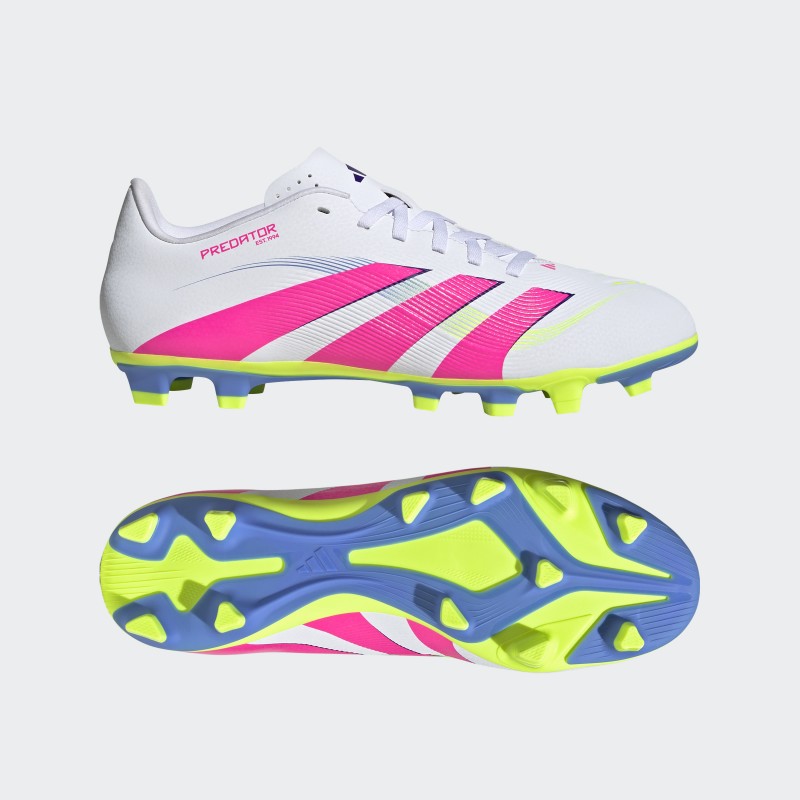 adidas Unisex' Predator Club Firm/Multi-Ground Boots - White