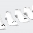 adidas Unisex' Ankle Socks (6 Pairs) - White