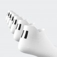 adidas Unisex' Ankle Socks (6 Pairs) - White