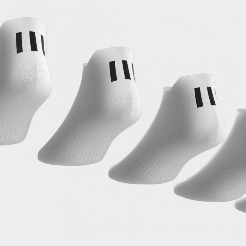 adidas Unisex' Ankle Socks (6 Pairs) - White