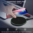 شاحن لاسلكي مع كيبل Type C - خفيف الوزن - متوافق مع الهواتف التي تدعم خاصية الشحن اللاسلكي MagSafe