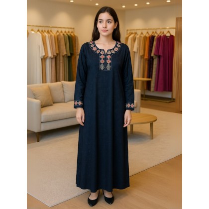 دشداشة نسائية لون كحلي