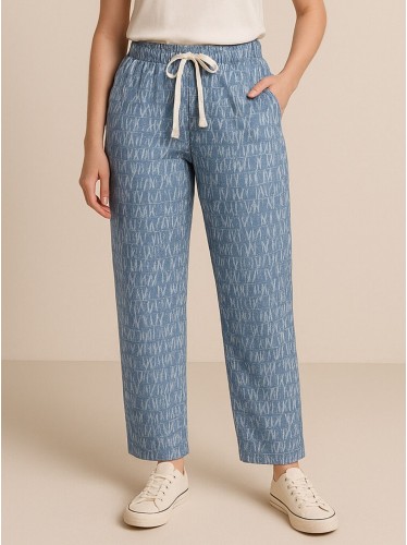 بنطال بيتي للنساء لون أزرق