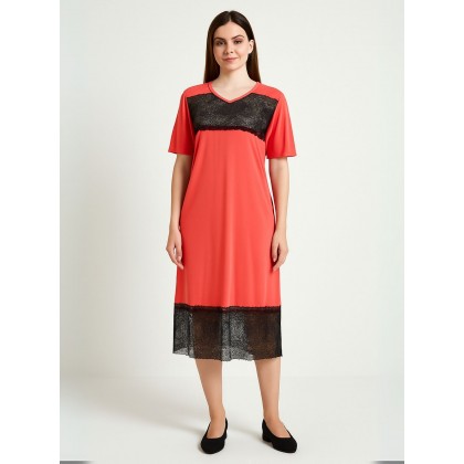 فستان بيتي صيفي للنساء لون بطيخي