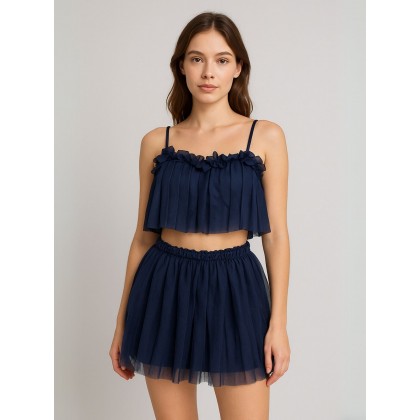 طقم لانجري لون كحلي One Size