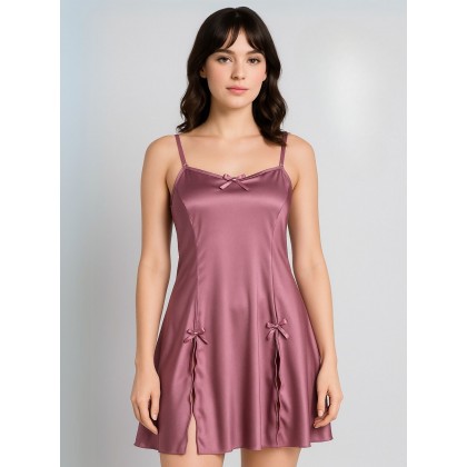 طقم بيبي دول ستان لون زهري One Size