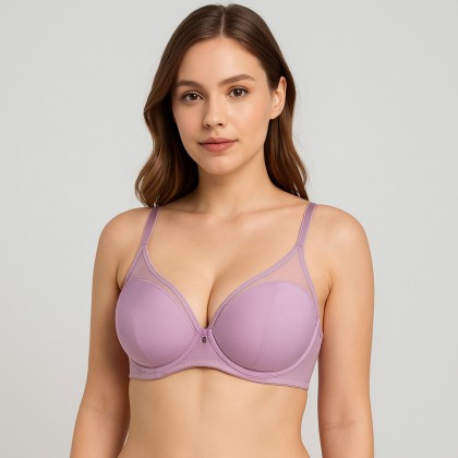 صدرية مبطنة للنساء لون بنفسجي