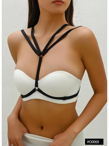 اكسسوار للصدر للنساء لون أسود