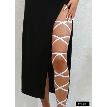 اكسسوار للفخذ للنساء لون أبيض