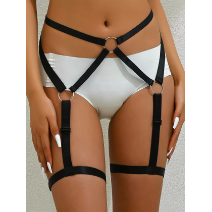 حزام خصر جنسي مثير للنساء لون اسود