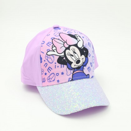 طاقية بناتي لميع سول MINNI MOUSE لون بنفسجي