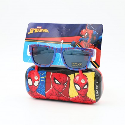نظارات ولادي + بيت نظارات SPIDER MAN اطار ازرق