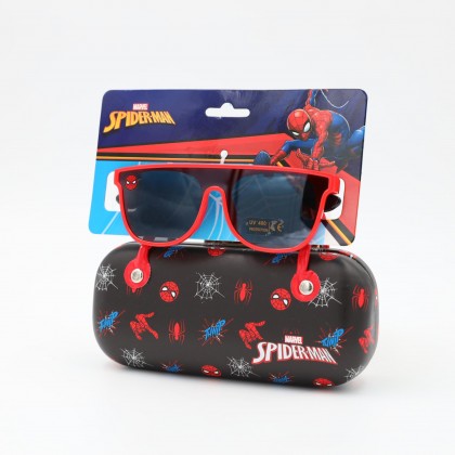 نظارات ولادي + بيت نظارات SPIDER MAN اطار احمر