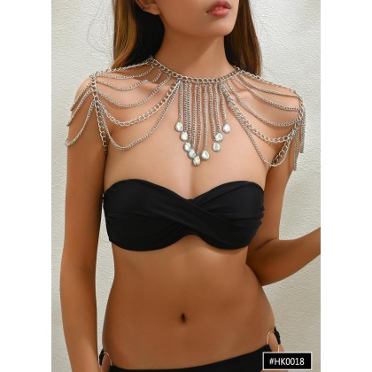 اكسسوار أكتاف للنساء لون فضي