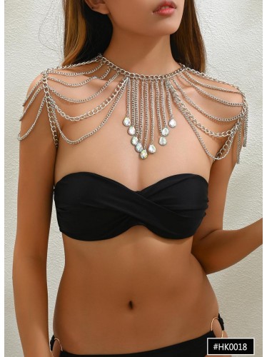 اكسسوار أكتاف للنساء لون فضي