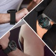 حزام ساعة هواوي GT4 - مصنوع من النايلون الناعم عالي الجودة وقابل للتمدد - لون أسود - مقاس 22mm