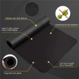 قاعدة ماوس حجم 230 × 300 مليمتر لون أسود- حجم كبير لتناسب ماوس الألعاب الخاصة بك تناسب جميع أنواع الكيبورد والماوس- ذات قاعدة مطاطية مانعة للانزلاق