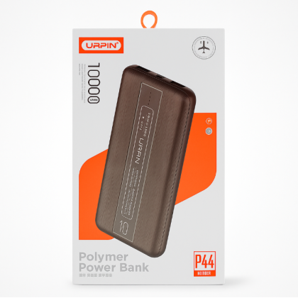 باور بانك 10000 ملي امبير ماركة URPIN شحن سريع (P44) بمدخلين USB