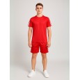 طقم رياضي (تيشيرت وشورت) للأطفال لون أحمر