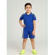 طقم رياضي (تيشيرت وشورت) للأطفال لون أزرق