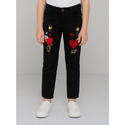 بنطلون جينز للأطفال لون أسود