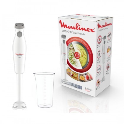 خلاط يدوي ايزي شيف 450 واط لون ابيض- Moulinex Easychef DD45A110 Hand Blender White