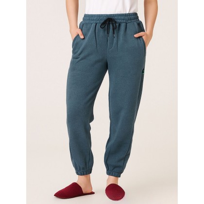 بنطلون فيليز مبطن بأرجل مطاطية للنساء لون تركواز