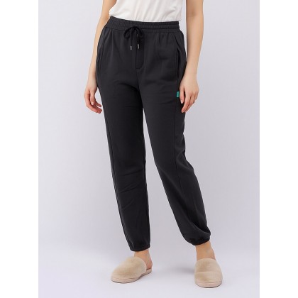 بنطلون فيليز مبطن بأرجل مطاطية للنساء لون رمادي غامق