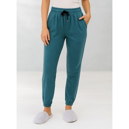 بنطلون فيليز مبطن مع خط بأرجل مطاطية للنساء لون تركواز