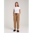 بنطلون فيليز مبطن مع خط بأرجل مطاطية للنساء لون بيج