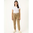 بنطلون بوي فريند كورد روي للنساء لون بيج