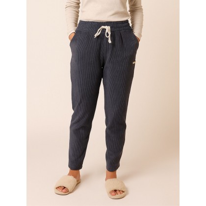 بنطلون مبطن ستريت كورد روي للنساء لون كحلي