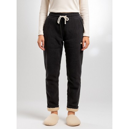 بنطلون مبطن ستريت كورد روي للنساء لون رمادي