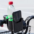 حامل أكواب وللجوال لعربة الاطفال وللدراجات - مع مشبك لتثبيته ودوران 360 درجة - مناسب لجميع الأكواب