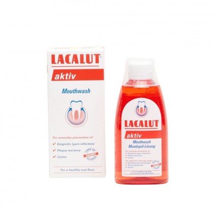 LACALUT AKTIV MOUTHWASH 300ml - غسول للفم أكتيف من لاكالوت 300 مل