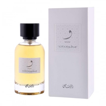 Sotoor WAAW EDP By Rasasi For Women 100Ml -عطر و سطور من الرصاصي للنساء حجم 100 مل
